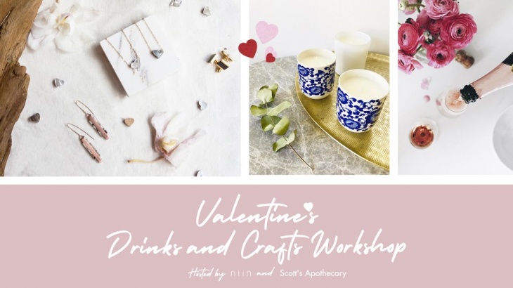 Valentine's Drinks and Crafts Workshop Valentine's Drinks and Crafts Workshop