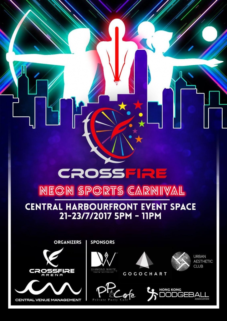 crossfire neon sports carnival tickikids hong kong combat archery flyer